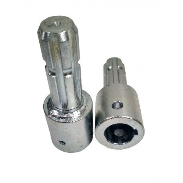 Перехідник-втулка ВВП з d=35 (шпон 10мм) на 6 шліців (35x29x6), цинк