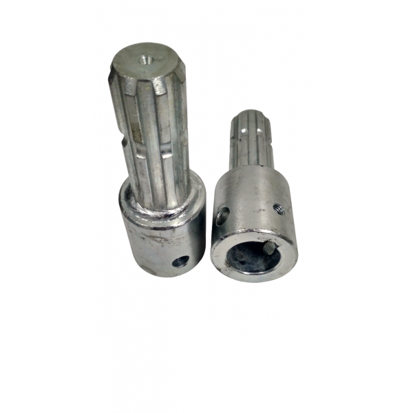 Перехідник-втулка ВВП з d=35 (шпон 10мм) на 8 шліців (38x32x8), цинк