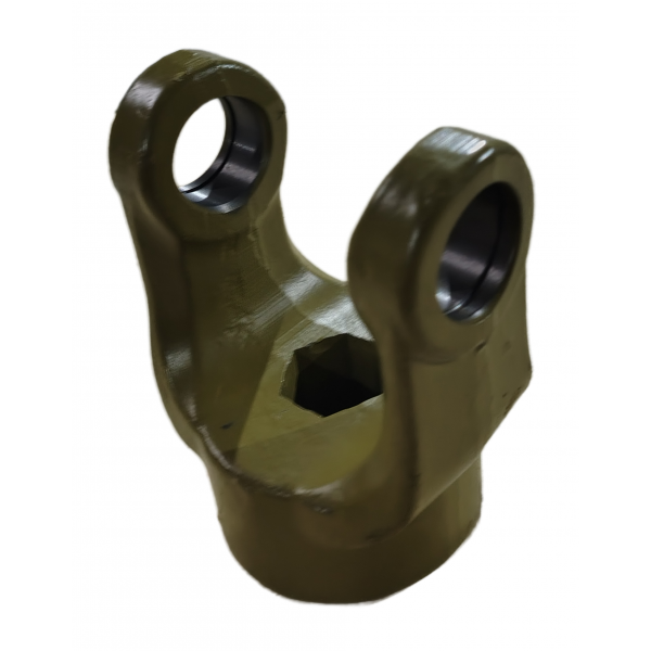 Вилка карданного валу шестигранна 28.5×28.5 мм під хрестовину 30.2×92 мм без фіксації