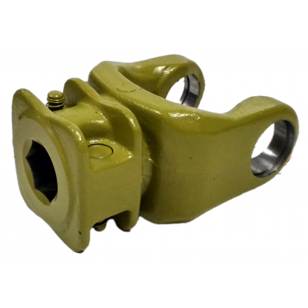 Вилка карданного валу шестигранна 28.5×28.5 мм під хрестовину 36×89 мм, стяжний болт